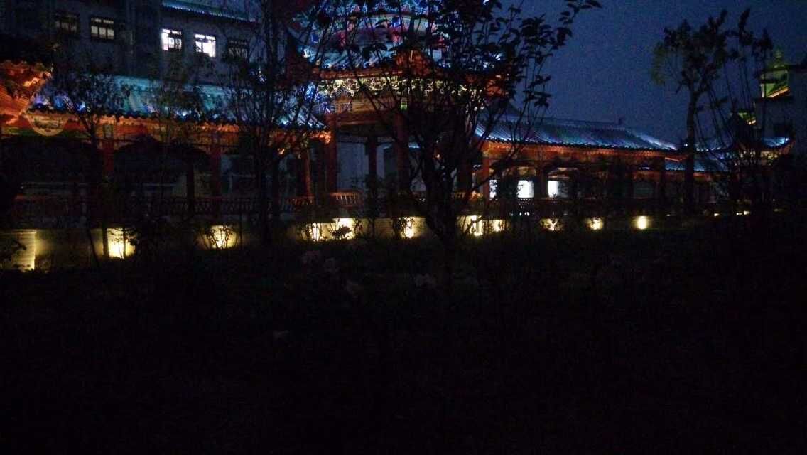 舞阳富平春仿古建筑大门夜景照明工程